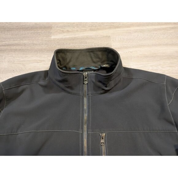 Kuhl Men's L Impakt Jacket Black Blue Full Zip Softshell Water Wind Resistant - Picture 4 of 12